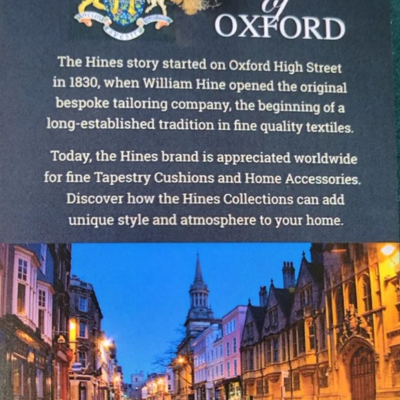 Hines of Oxford Stag on Red Tapestry 18" Toss Pillow Decorative Buck Deer Throw - Picture 5 of 12